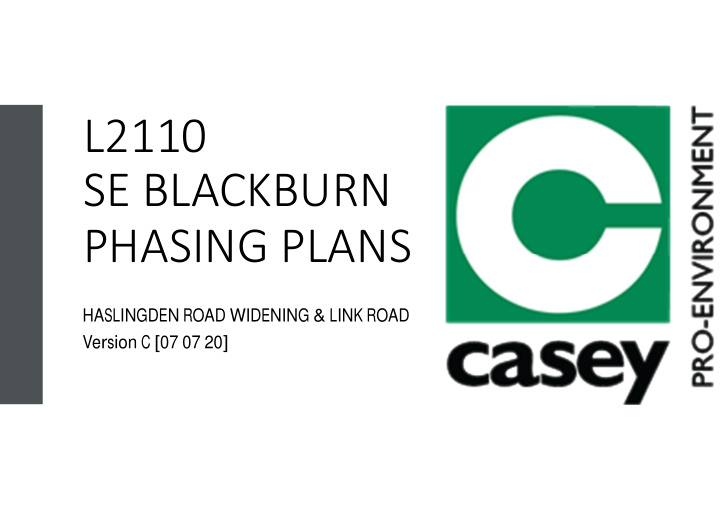 l2110 se blackburn phasing plans