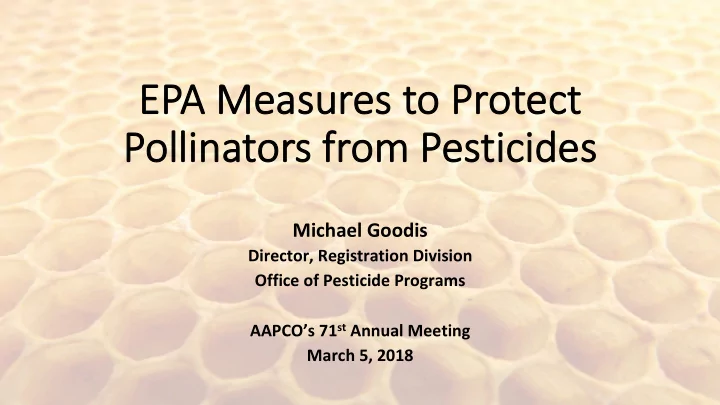 ep epa measur measures t es to pr protec ect t