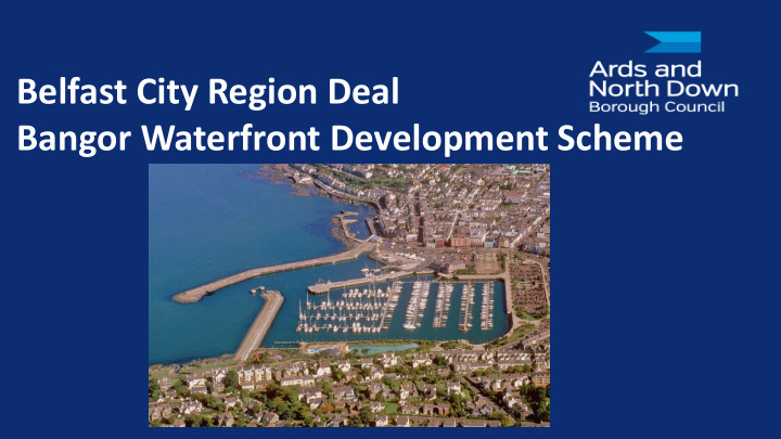 belfast city region deal bangor waterfront development