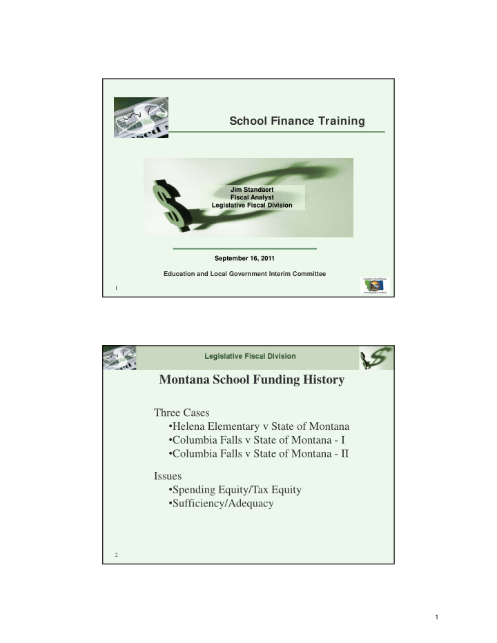 montana school funding history