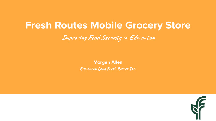 fresh routes mobile grocery store