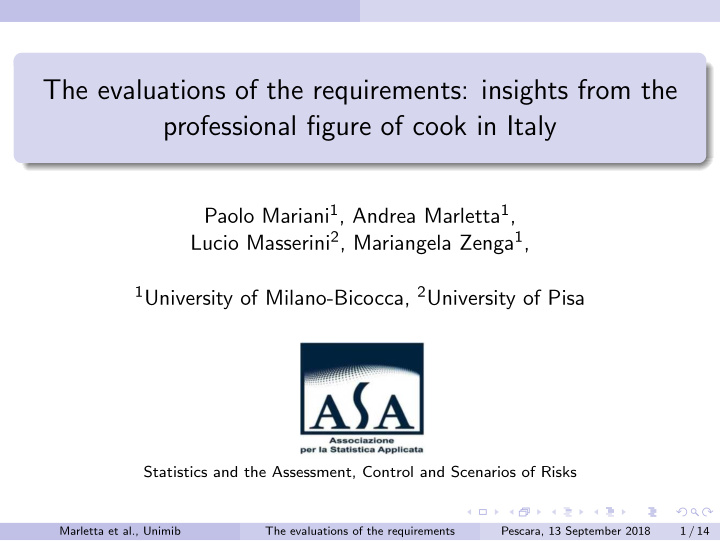 the evaluations of the requirements insights from the
