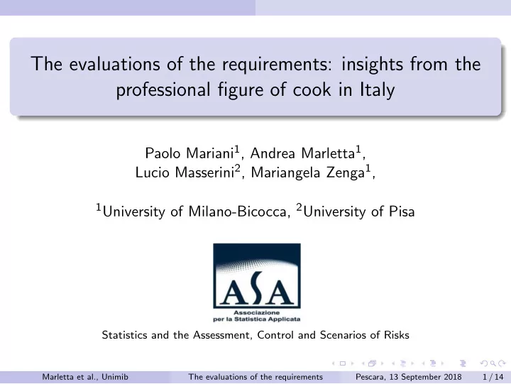 the evaluations of the requirements insights from the
