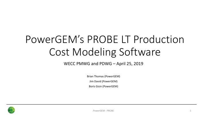 cost modeling software