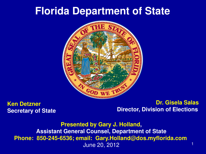 florida department of state