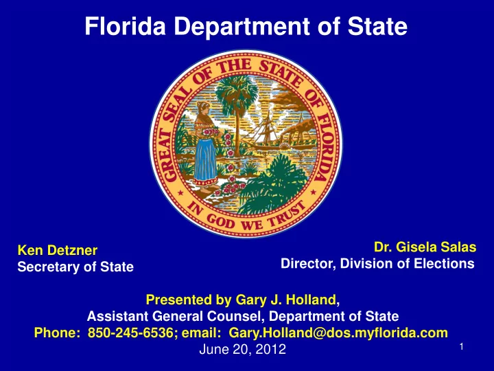 florida department of state