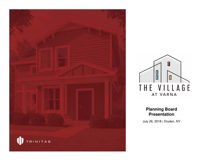 planning board presentation