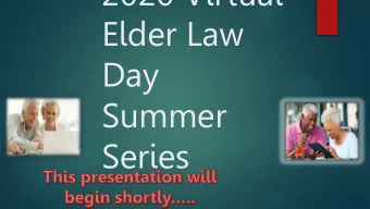 2020 Virtual  Elder Law  Day  Summer  Series  .  Elder Abuse: Anatomy  of a Crime Holly Tucker,
