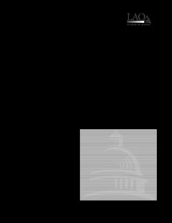 LAO  70 YEARS OF SERVICE  October 7, 2013  College Affordability L E G I S L A T I V E   A N A L Y