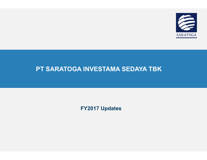 pt saratoga investama sedaya tbk