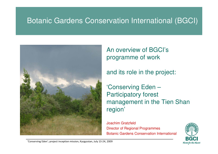 botanic gardens conservation international bgci