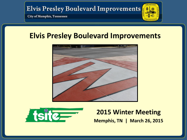 elvis presley boulevard improvements