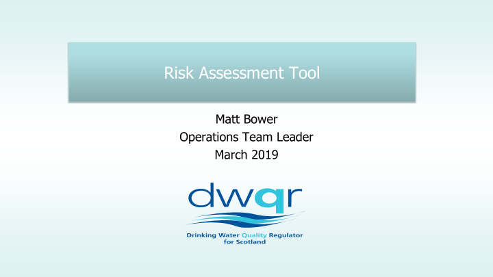 risk assessment tool