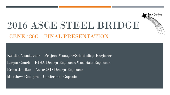 2016 asce steel bridge