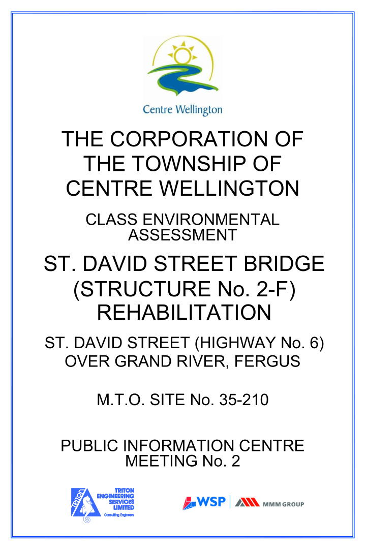 the corporation of the township of centre wellington