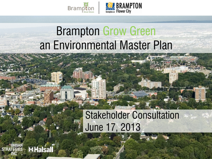 brampton grow green an environmental master plan