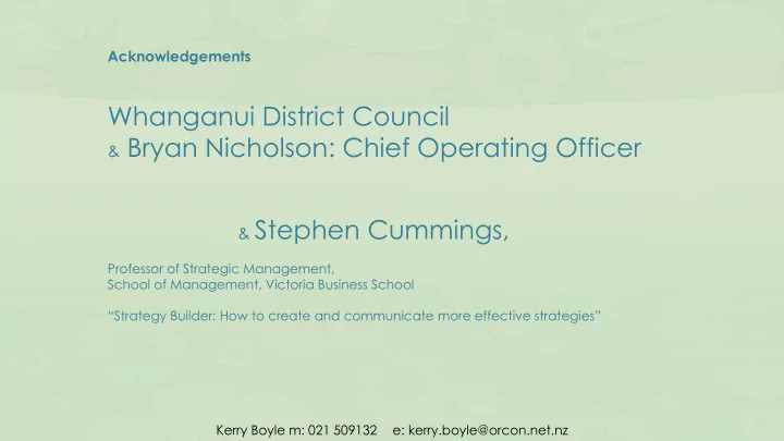 whanganui district council bryan nicholson chief