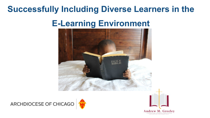 successfully including diverse learners in the e learning