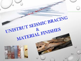 Slide 1  ATKORES FAMILY OF PRODUCTS  Atkore Int.  3/8/2019  Slide 2  A BIT OF UNISTRUT HISTORY