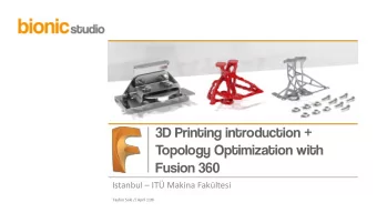Fusion 360 Istanbul  IT Makina Fakltesi  Tayfun Sle // April 11th  Tayfun  un Sle  le