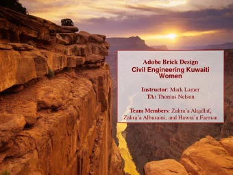 Adobe Brick  Design  Civil Engineering Kuwaiti  Women  Adobe Brick Design  Civil Engineering