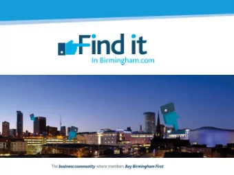 Welcome to FinditinBirminghams breakfast meeting:  Meet the Buyer with Willmott Dixon