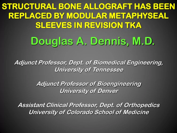 douglas a dennis m d