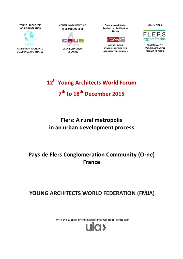 young arc hitects conse il d architectu ure ordre des a