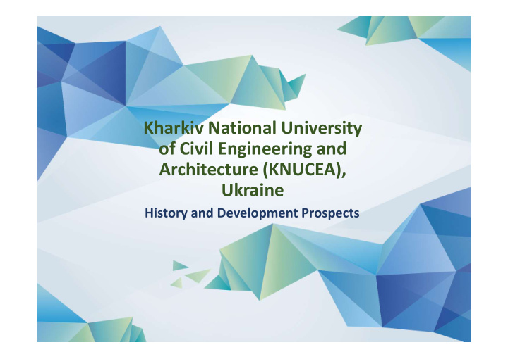 kharkiv national university of civil engineering and