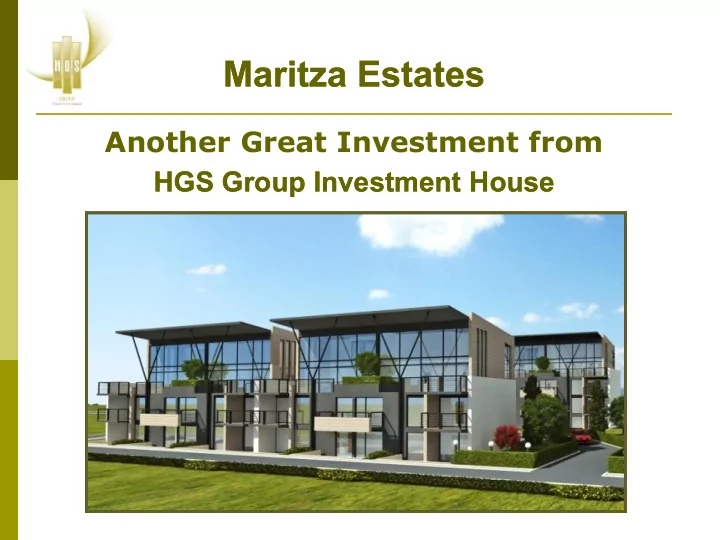 maritza estates maritza estates