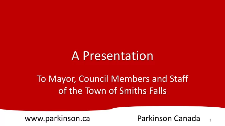 a presentation