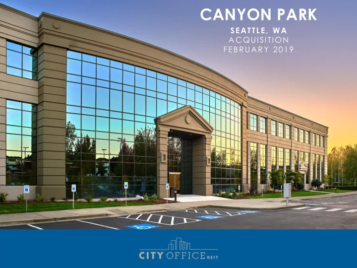 canyon park