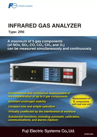 NAEAANALZE (NOx,O 2 ,CO,CO 2 ,CH 4