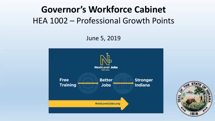 governor s workforce cabinet
