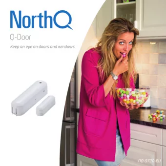 The Invisible Door Keeper Q-Door is an innovative door sensor. In Armed Mode setting, it sends an