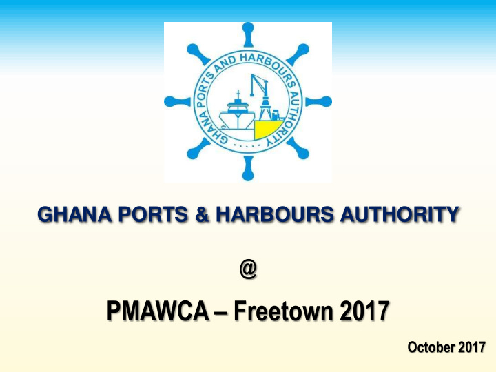pmawca freetown 2017