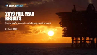 20  2019  19 FU  FULL  LL YE  YEAR  AR  RES  RESULTS  TS  Strong performance in a challenging