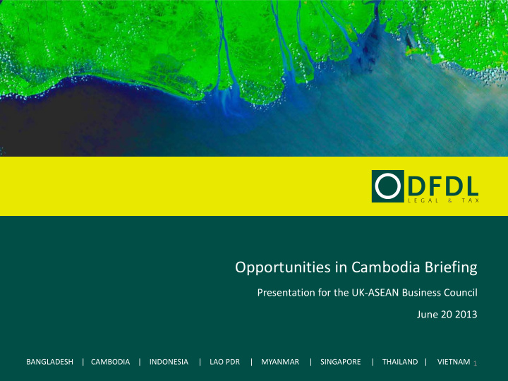 opportunities in cambodia briefing