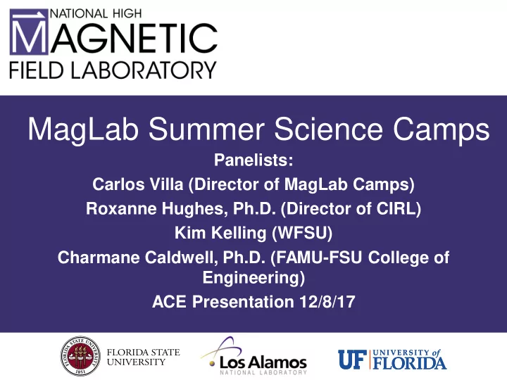 maglab summer science camps