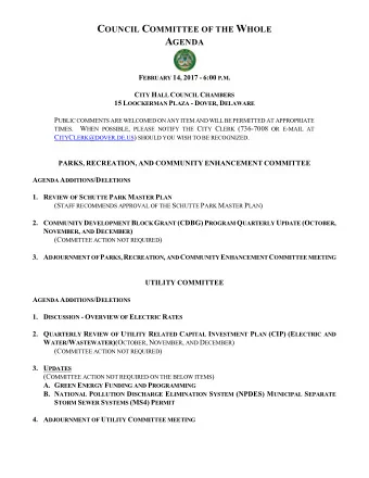 Page 2 LEGISLATIVE, FINANCE, AND ADMINISTRATION COMMITTEE A GENDA A DDITIONS /D ELETIONS 1. P