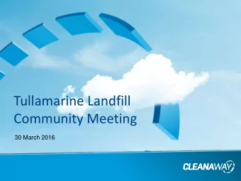 Community Meeting  30 March 2016 Stormwater Connection  Improved Design  Landscaped  Channel  No