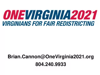 Brian.Cannon@OneVirginia2021.org  804.240.9933 P OLITICIANS VS . C OLLEGE S TUDENTS