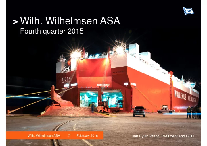 wilh wilhelmsen asa