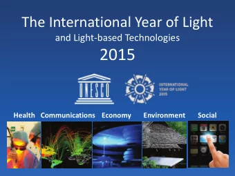 2015  Health  Communications  Economy  Environment  Social  Background  With endorsement by the