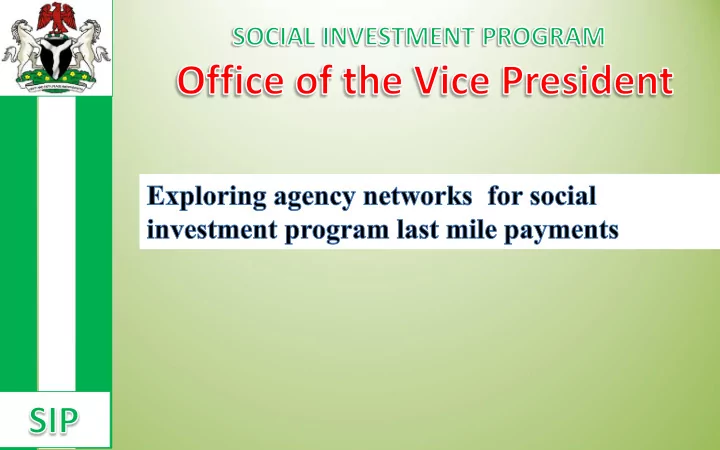 program overview