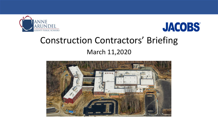 construction contractors briefing