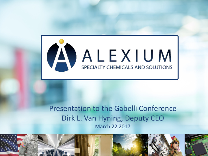 presentation to the gabelli conference dirk l van hyning