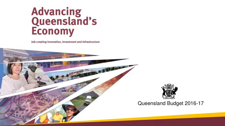 queensland budget 2016 17