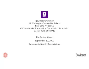 New York University  19 Washington Square North Rear  New York, NY 10011  NYC Landmarks