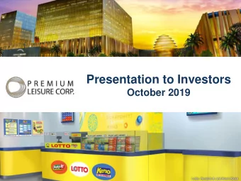 Presentation to Investors  October 2019  Table of contents  The Philippine Economy  3  Philippine